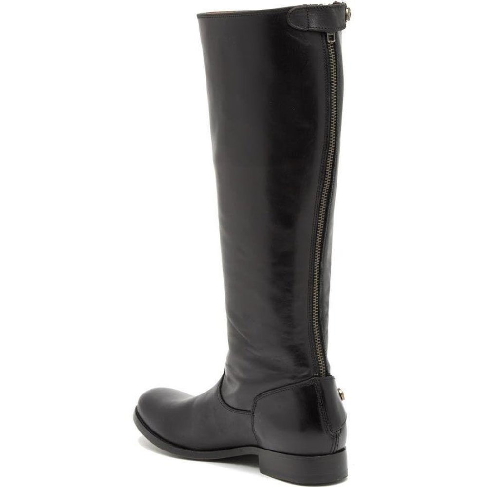 FRYE Melissa Button Zip Back Knee High Riding Boot Black 6 NEW - Picture 4 of 12